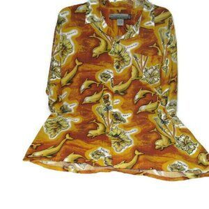 VTG Hawaiian Shirt Pineapple Connection M